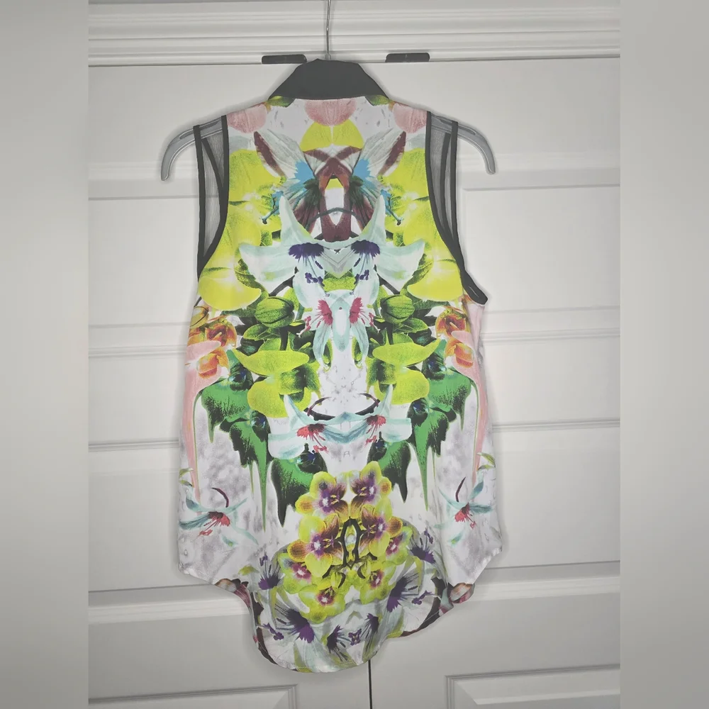 Prabal Gurung for Target Small/Petite Button Up Collared Tank Top - Picture 2 of 8